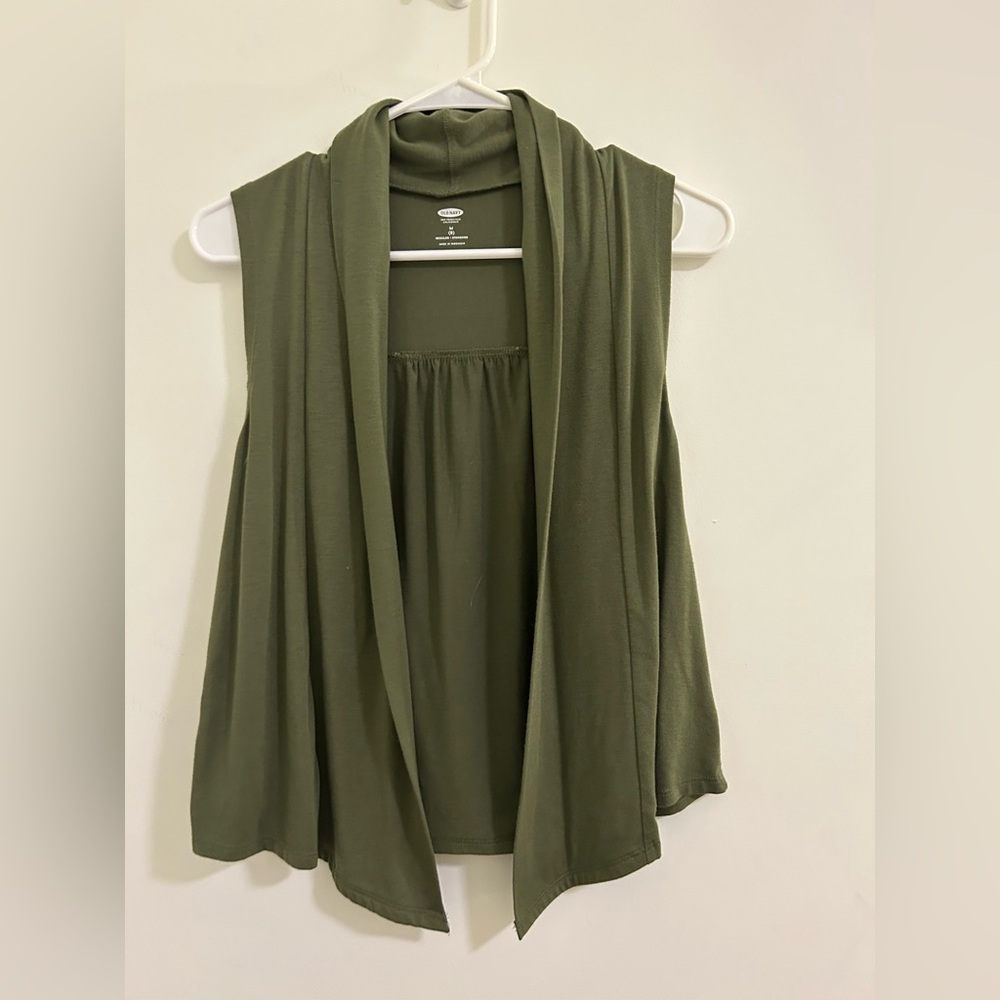 Old Navy Green Sleeveless Relaxed Tank Top